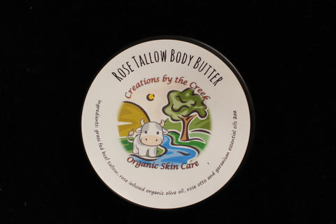 Rose Tallow Body Butter, 2oz by Creations by the Creek