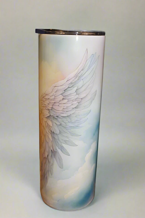 Angel Wings 20 oz Stainless Steel Travel Cup