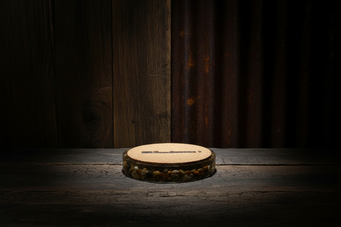 Mi Beach Rocks Natural Stone and Resin Cork Coaster