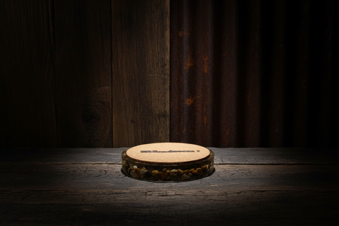 Mi Beach Rocks Natural Stone and Resin Cork Coaster