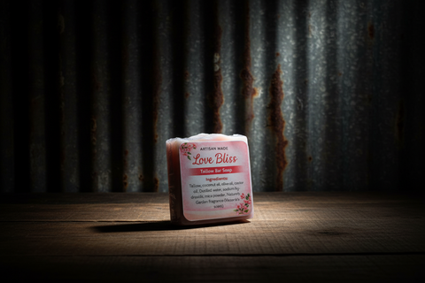 Artisan Made Love Bliss Tallow Bar Soap