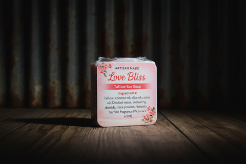 Artisan Made Love Bliss Tallow Bar Soap