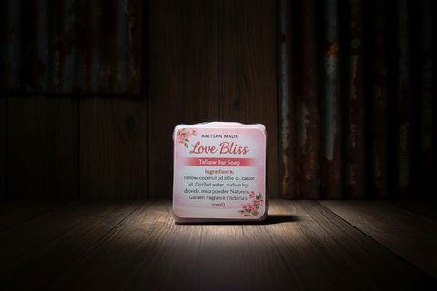 Artisan Made Love Bliss Tallow Bar Soap