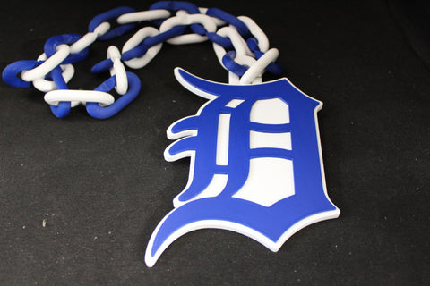 Detroit Tigers White 3_d Printed Necklace