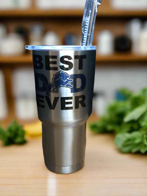 Best Dad Ever Stainless Steel tumbler by Ravaged Barn