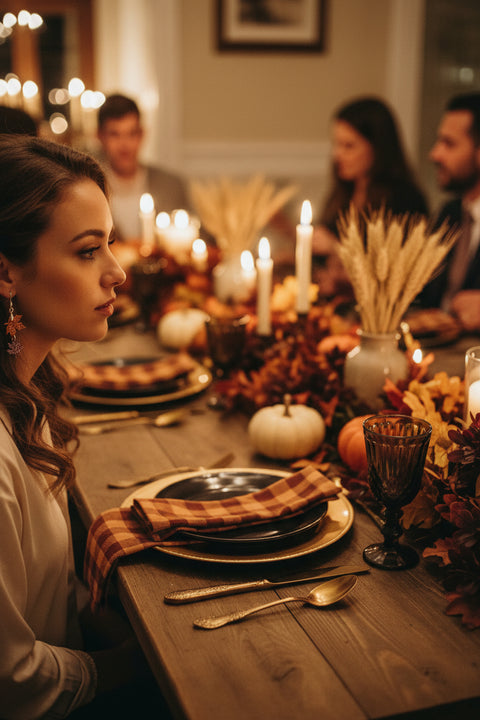 Harvest Glitter Leaf Earrings   Harding Made