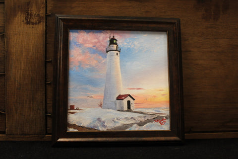 Fort Gratiot Light House "My Dream" Framed Original by Paintings by Susanna