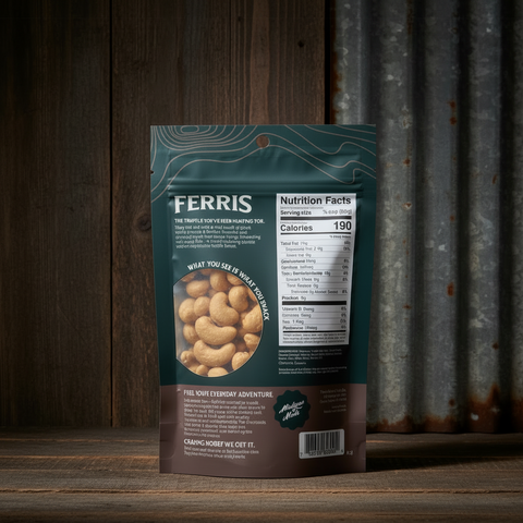 Black Truffle Cashews 4.5 oz.