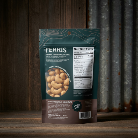 Black Truffle Cashews 4.5 oz.