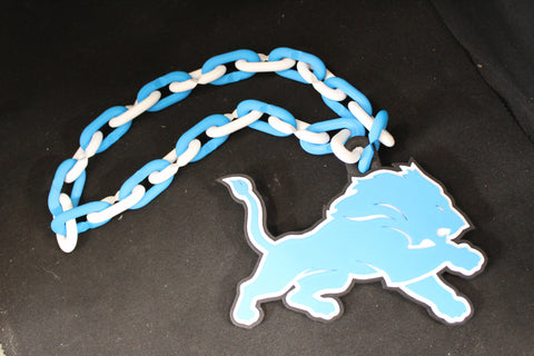Honolulu Blue Detroit Lions Fan Chain