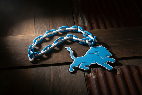 Honolulu Blue Detroit Lions Fan Chain