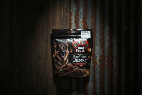 Savory Beef Heart Jerky Dog Treats by Pawfect Treats