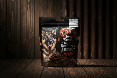 Savory Beef Heart Jerky Dog Treats by Pawfect Treats