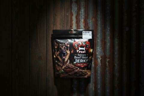 Savory Beef Heart Jerky Dog Treats by Pawfect Treats