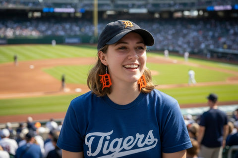 Detroit Tigers - Harding Made Resin Earrings
