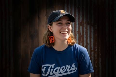 Detroit Tigers - Harding Made Acrylic Earrings
