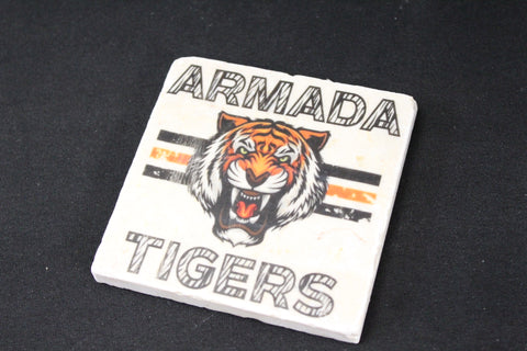 Armada Tiger Ravaged Barn Coasters