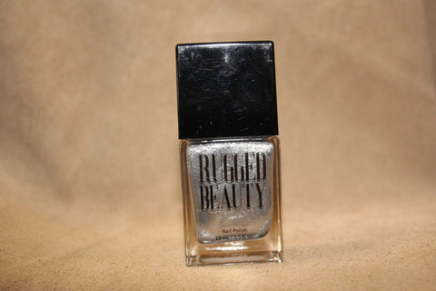 Rugged Beauty Silver Shimmer Nail Polish