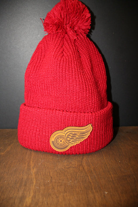 Red Wings Red Knit Hat