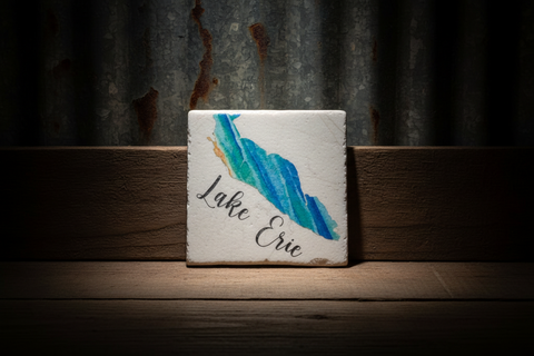 Lake Erie Magnet Tile by Ravaged Barn