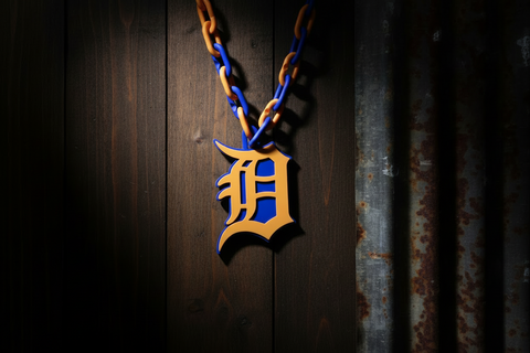 Orange Detroit D Chain Size 20 Inch Harding Made