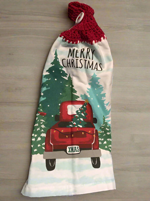 Merry Christmas Towel by Gramma Jan