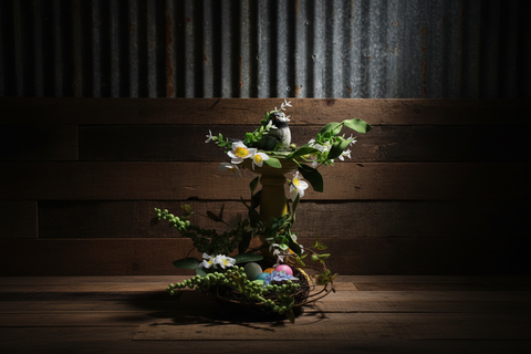 Spring Bird & Nest Arrangement – Red Brick Wreaths