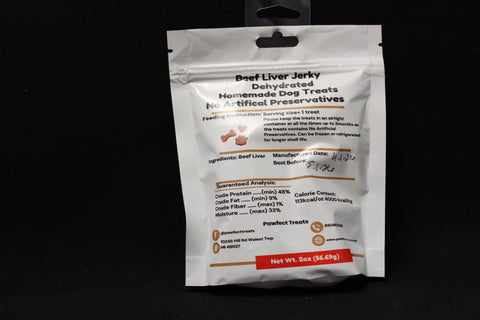 Prime Beef Liver Jerky Dog Treats by Pawfect Treats