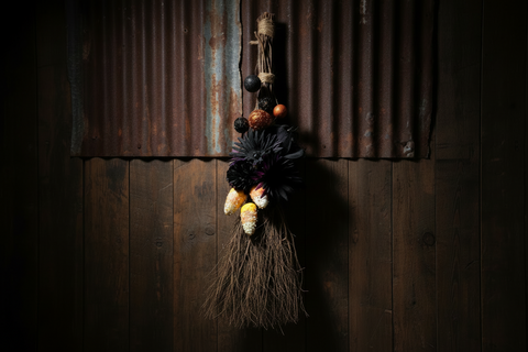 Candy Corn Witch Broom – Vanilla Scented