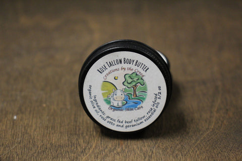 Rose Tallow Body Butter, 1/2oz by Creations by the Creek