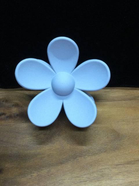 Large POWDER BLUE Flower Hair Clip by Almosta Bee Farm