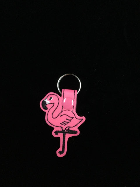 Flamingo Key Chain by Stitching Critters