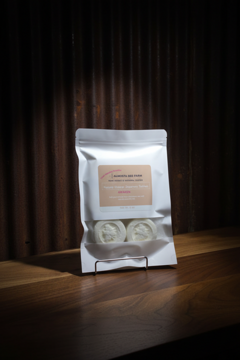 Natural Shower Steamers Tablets AWAKEN by Almosta Bee Farm Bath & Body