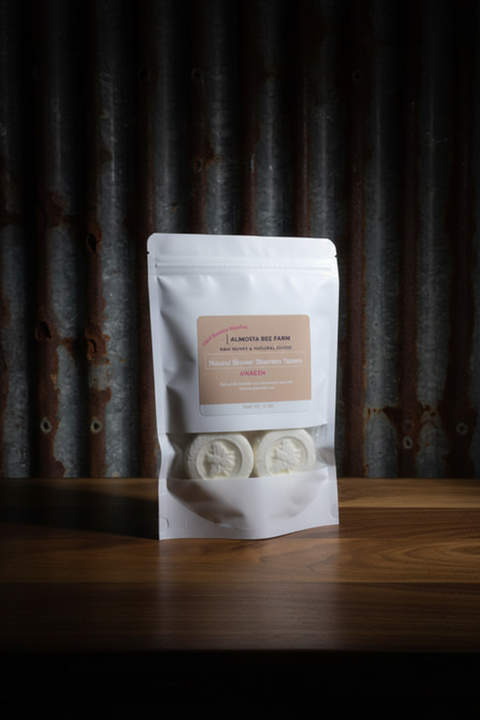 Natural Shower Steamers Tablets AWAKEN by Almosta Bee Farm Bath & Body