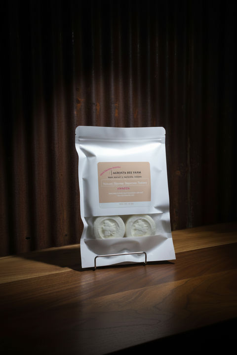 Natural Shower Steamers Tablets AWAKEN by Almosta Bee Farm Bath & Body