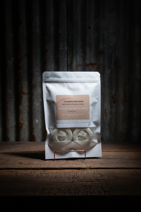 Natural Shower Steamers Tablets AWAKEN by Almosta Bee Farm Bath & Body