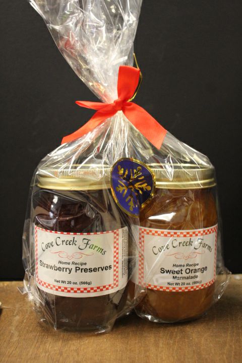 Cove Creek Farms Strawberry Preserves & Sweet Orange Marmalade Gift Set