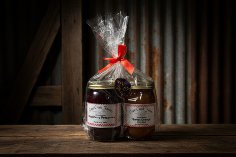 Cove Creek Farms Strawberry Preserves & Sweet Orange Marmalade Gift Set