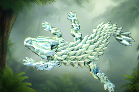 Blue/Green 3D Dragon