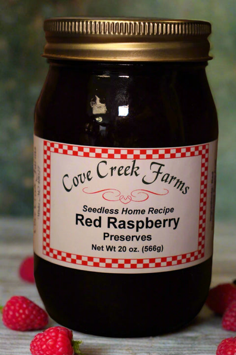 Red Raspberry Preserves by Cove Creek Farms