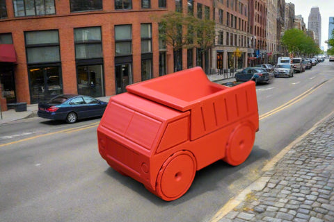 3-D Printed Red Dump Truck AMLinspirations Toys