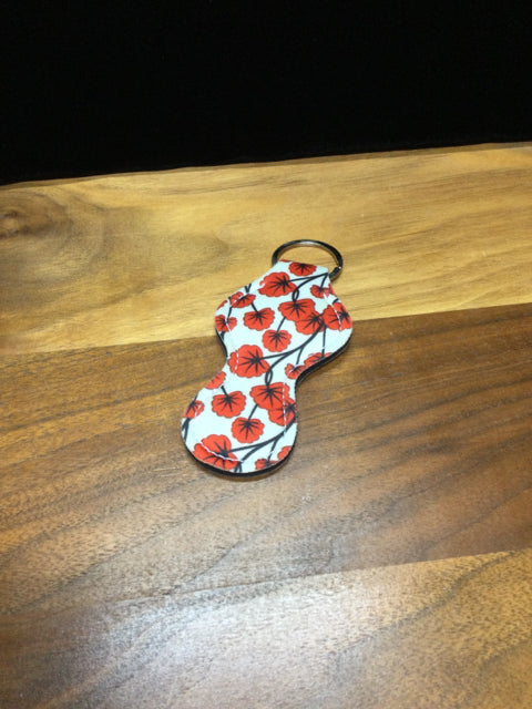 Red floral Lip Balm Holder by Almosta Bee Farm