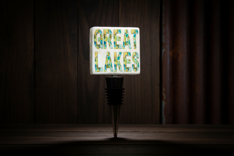Great Lakes Wine Stopper by Ravaged Barn