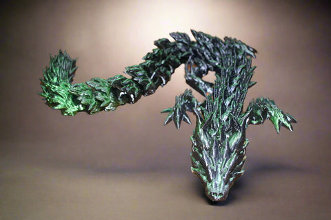 Dragon in Green and Black by AMLinspirations Toys