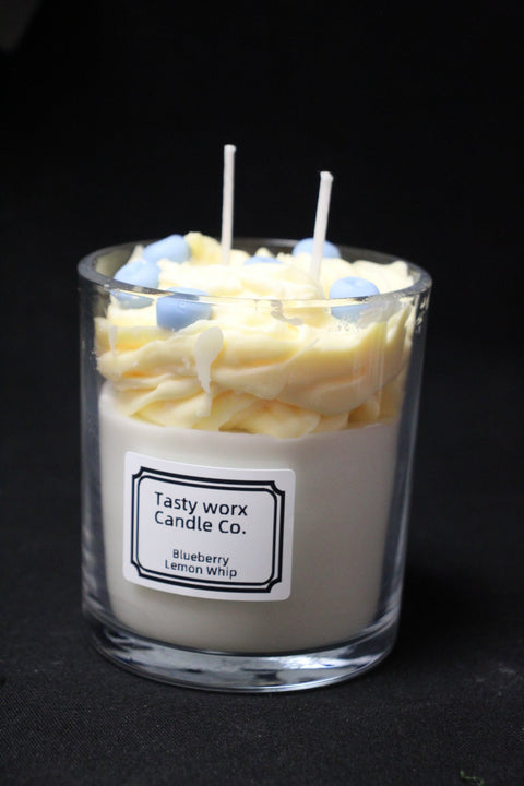 Tasty Worx Candle Co Blueberry Lemon Whip Dessert Candle