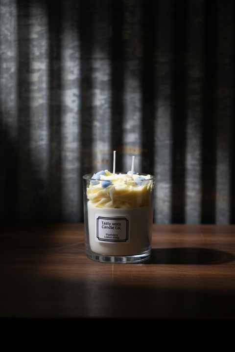 Tasty Worx Candle Co Blueberry Lemon Whip Dessert Candle