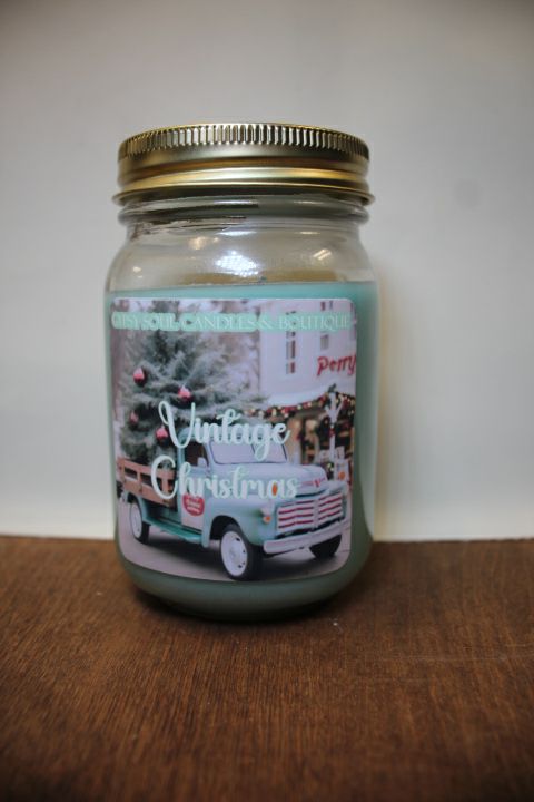 Vintage Christmas Wood Wick 11oz Candle by Gypsy Soul