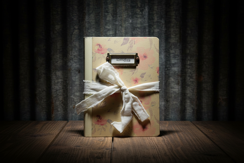 Floral Fabric-Bound “Thoughts” Journal 
by Fine Crafts by Etti