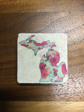 Load image into Gallery viewer, Michigan Apple Blossom Magnet Tile by Ravaged Barn
