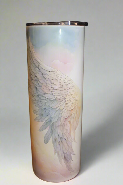 Angel Wings 20 oz Stainless Steel Travel Cup